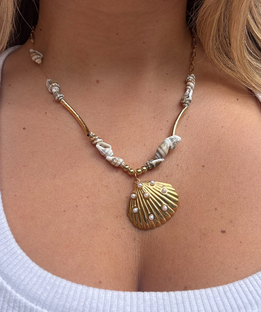 Shell & Pearl Necklace