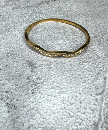 Jagged Diamond Bangle