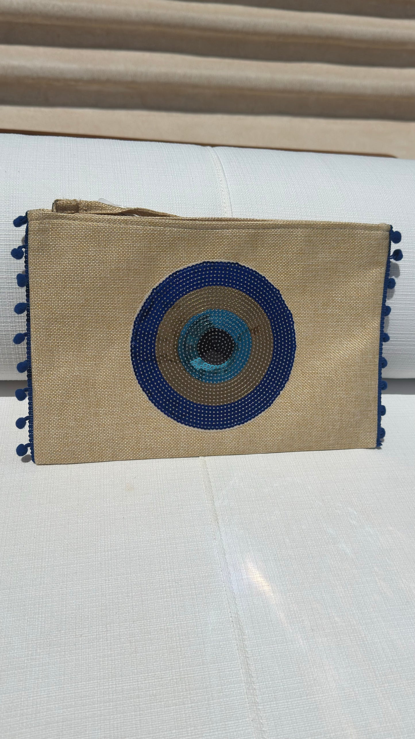 Evil Eye beach bag clutch - various options