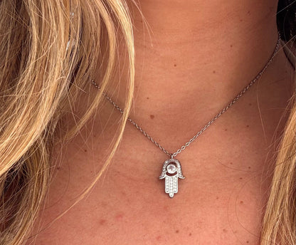 Hamsa Necklace - Gold or Silver