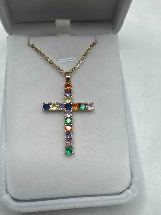 Big rainbow cross
