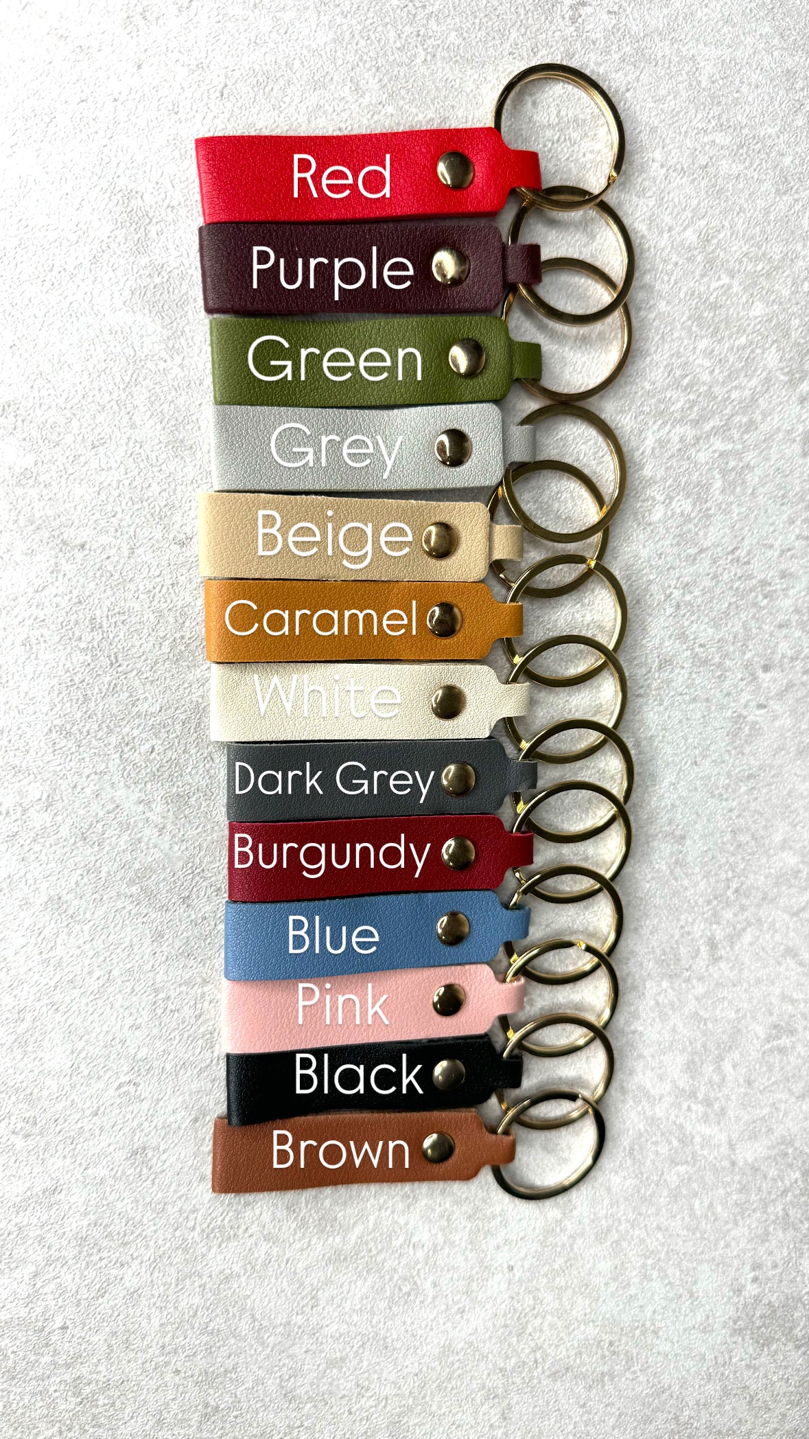 Medium Leather Keychain