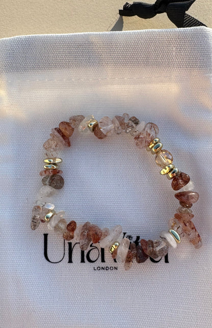 Crystal semiprecious bracelets