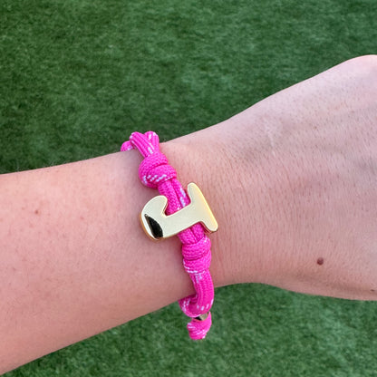 Initial Rope Bracelet - Various colours