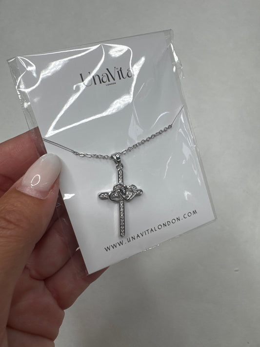 Heart cross necklace