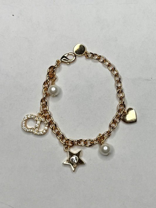 Ciara Gold Charm Bracelet