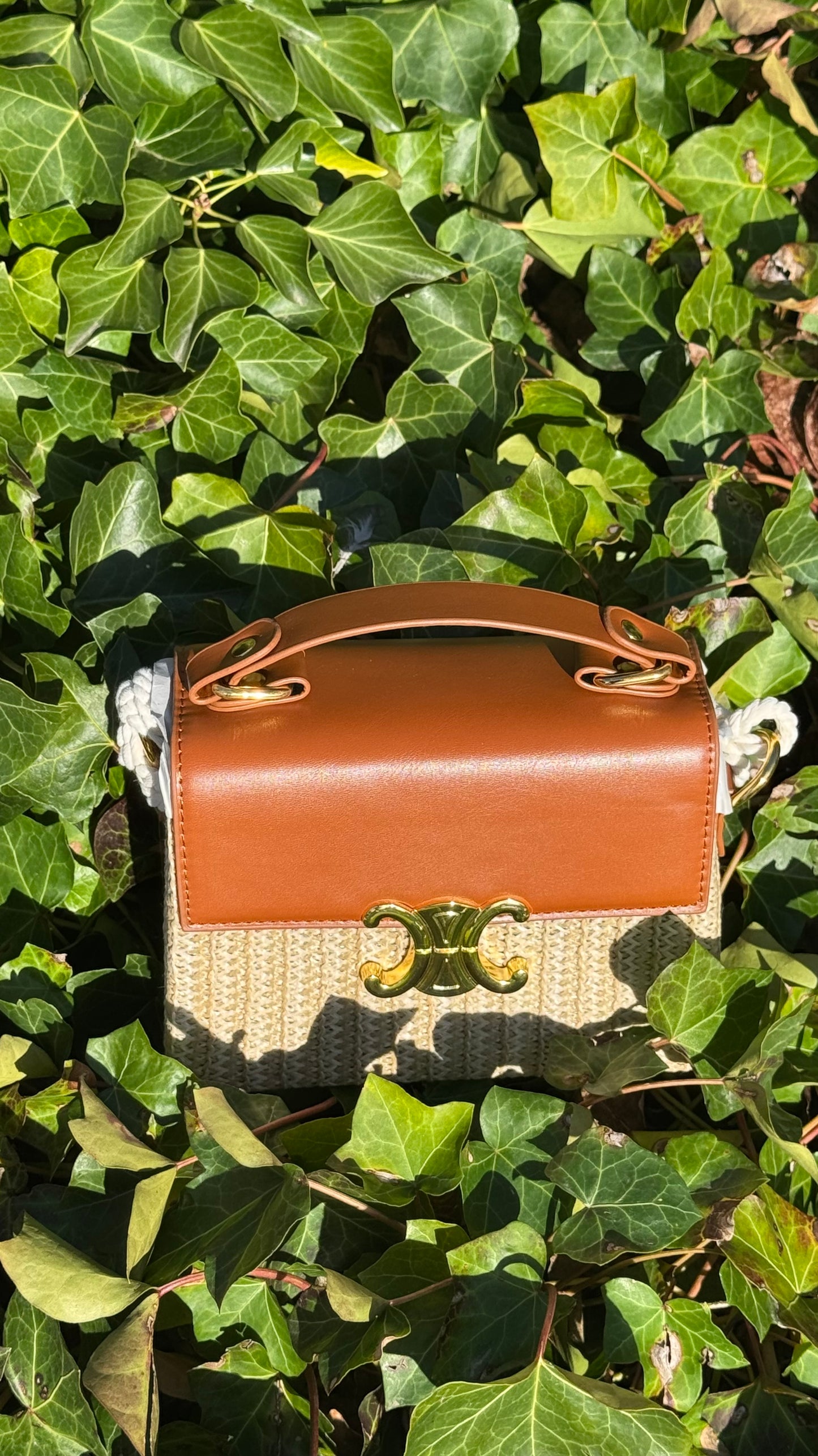 Serena Woven Bag - Tan