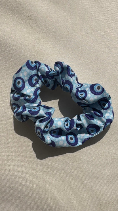 Evil eye scrunchies
