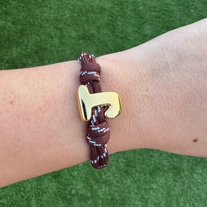 Initial Rope Bracelet - Various colours