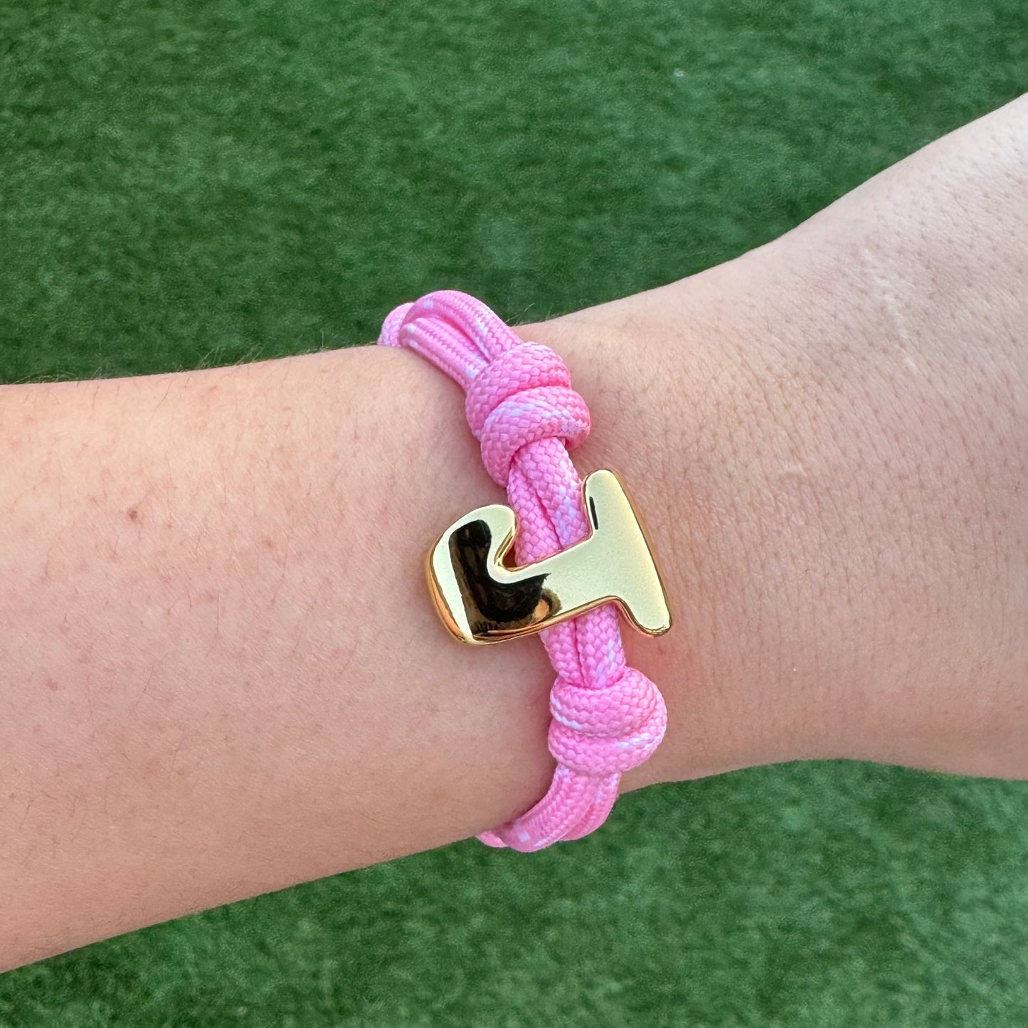 Initial Rope Bracelet - Various colours
