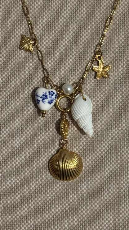 Shell linked necklace