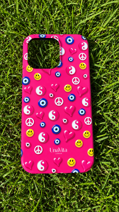 ‘Pink funky vibe’  phone case