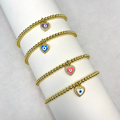 Evil Eye Beaded Bracelets - 4 optima