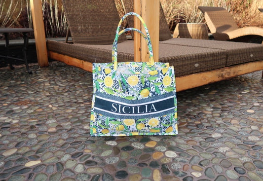 Sicilia Summer Tote Bag - YELLOW