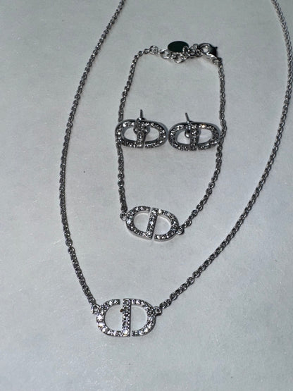 Medium Ciara Diamond Set - Gold or Silver