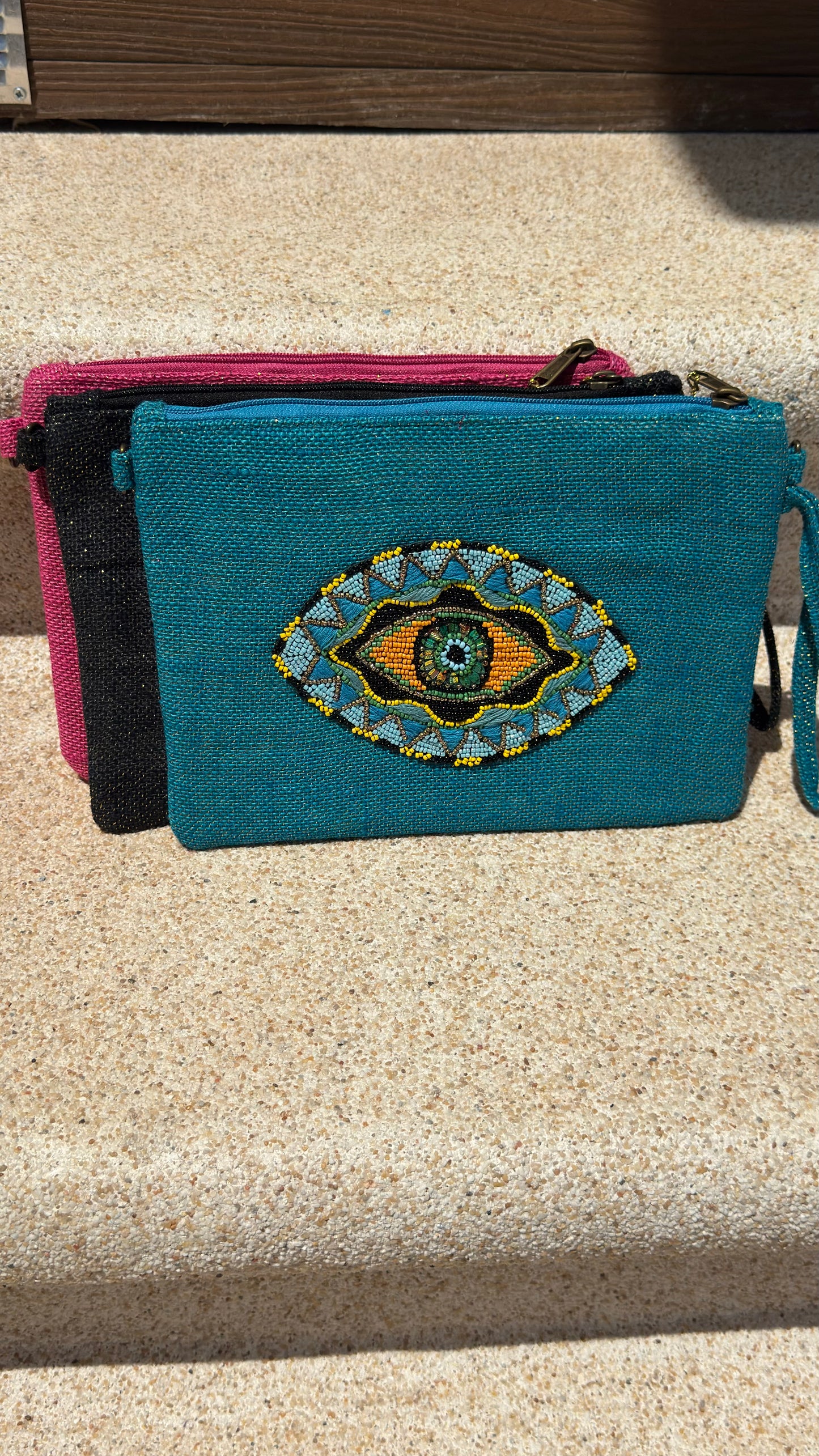 Evil eye clutch bags - 3 colours