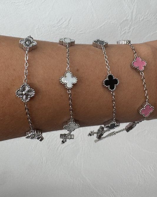 Mini Leaf Bracelets- Silver