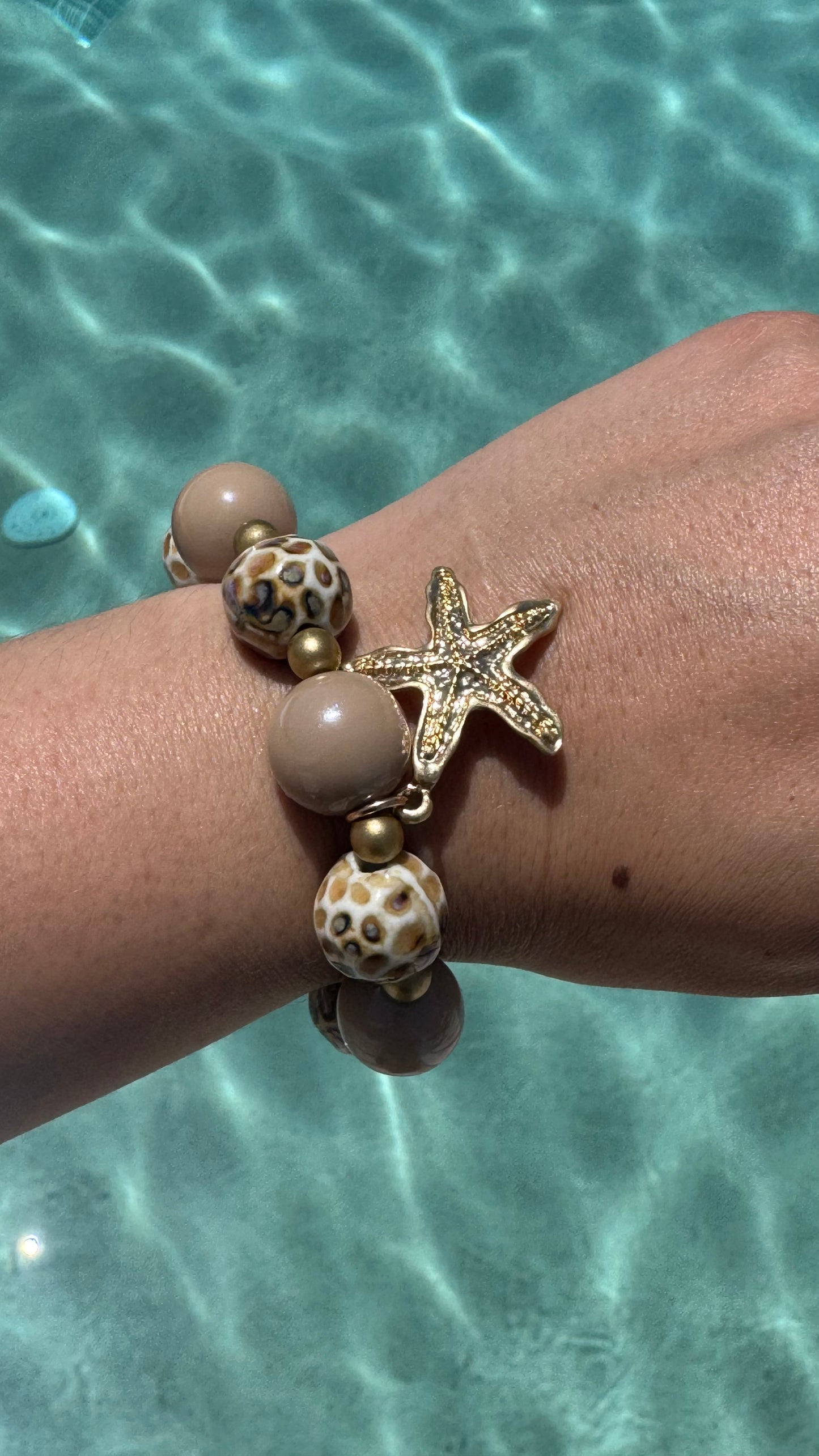 Starfish marble effect bracelets - 3 options