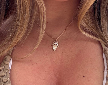 Hamsa Necklace - Gold or Silver