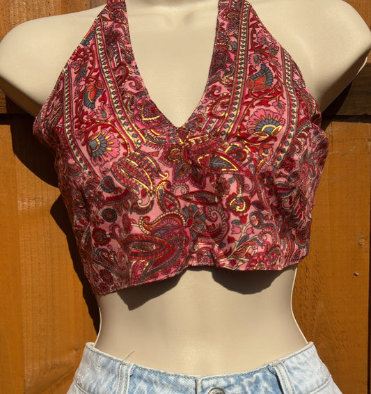 Halterneck bandana top