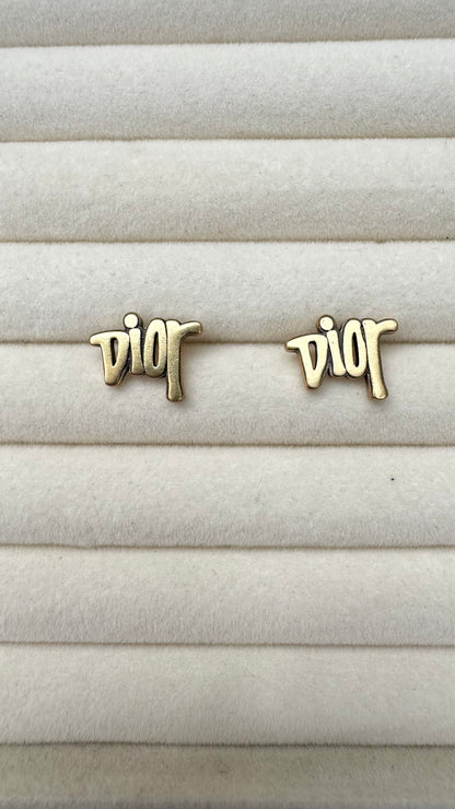 D Gold Studs