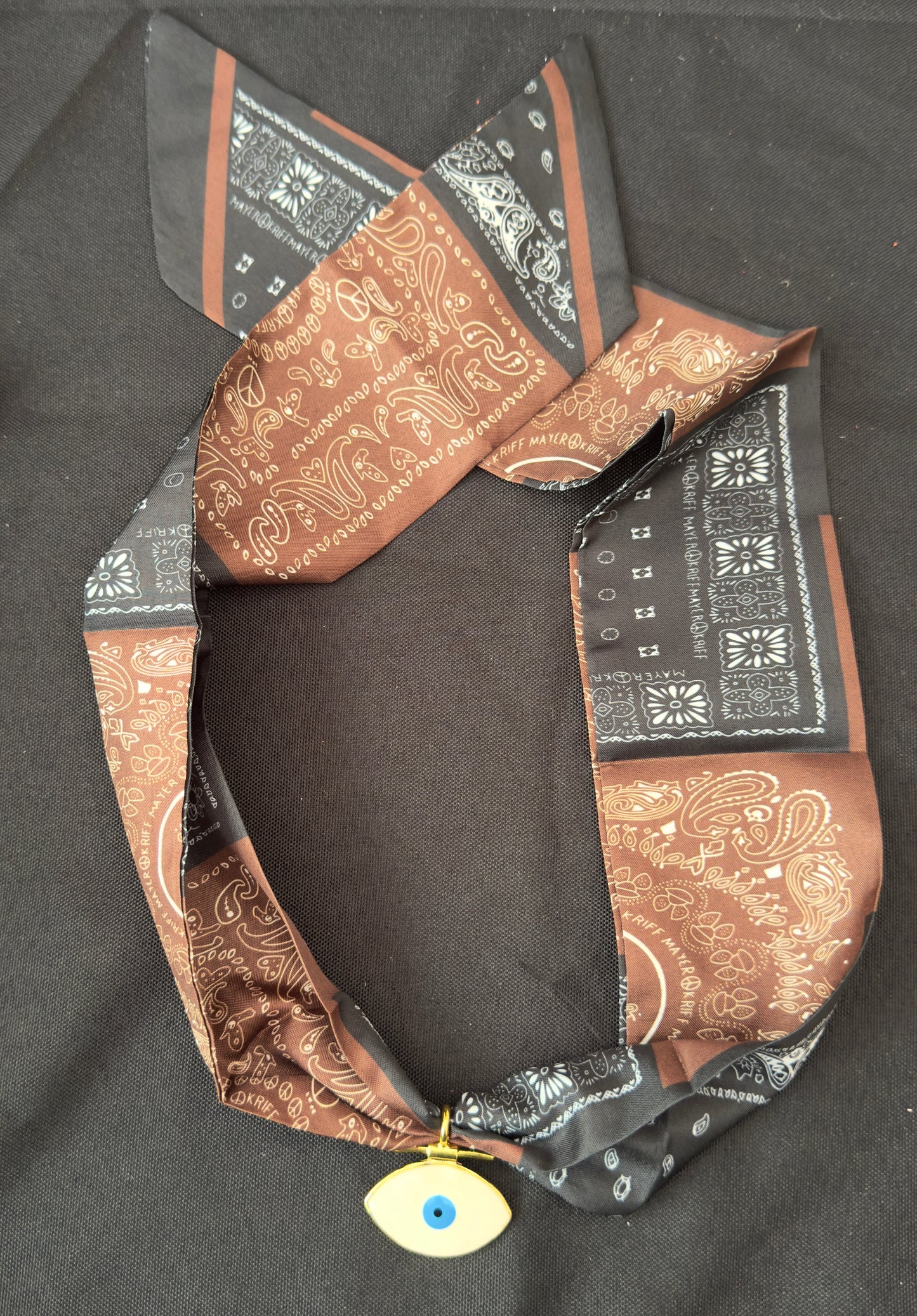 Evil eye bandana necklace - 2 colours