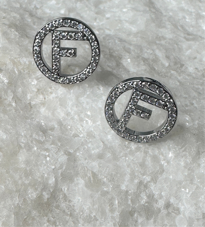 Fefe Circle Silver Studs