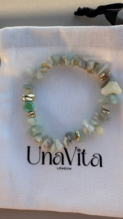 Crystal semiprecious bracelets
