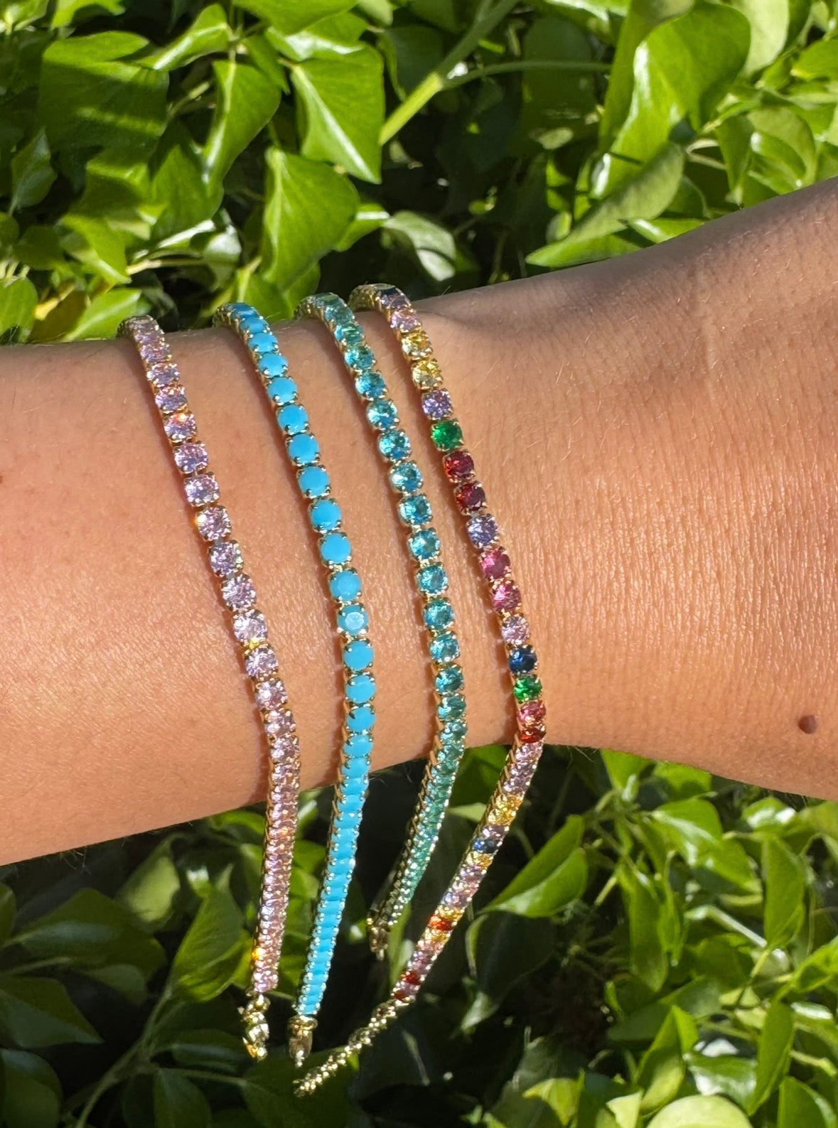 Cubic zirconia bracelets