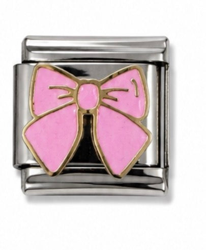 PINK BOW - SILVER