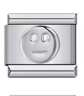 SMILEY FACE  - SILVER