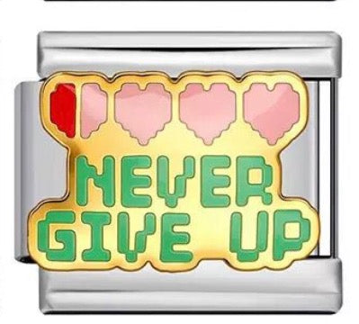 NEVER GIVE UP - SILVER