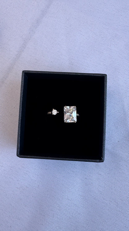Double Double Adjustable Ring - Gold or Silver