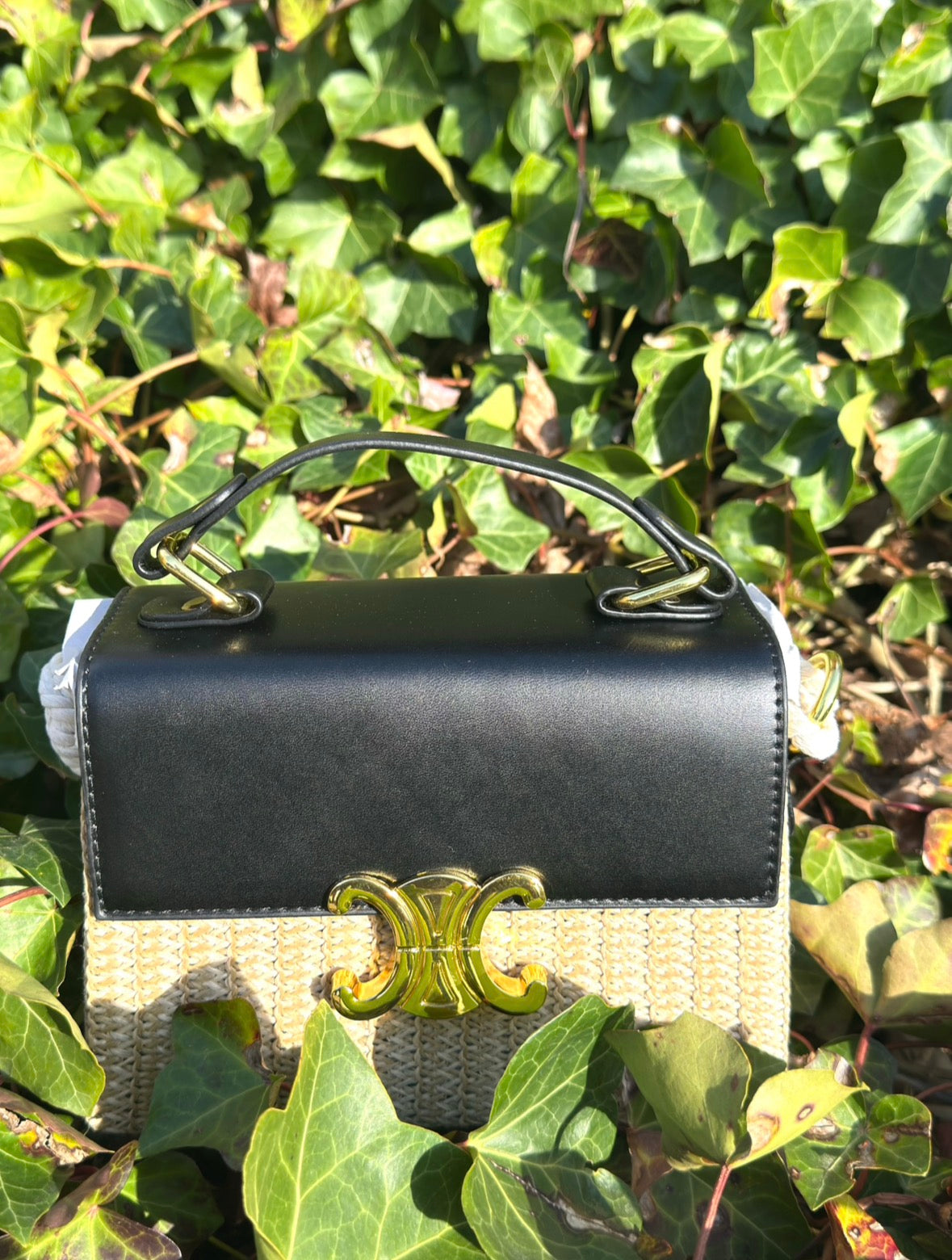 Serena Woven Bag - Black