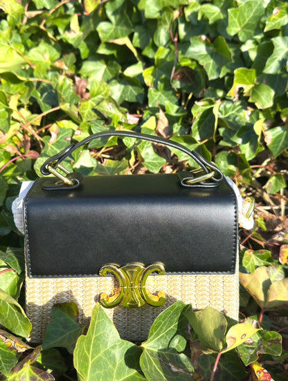 Serena Woven Bag - Black