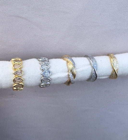 Diamond Rings - Gold or Silver