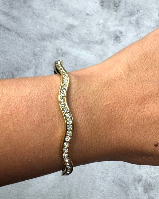 Jagged Diamond Bangle