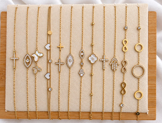 Golden Charm Bracelets ✨ - Various options