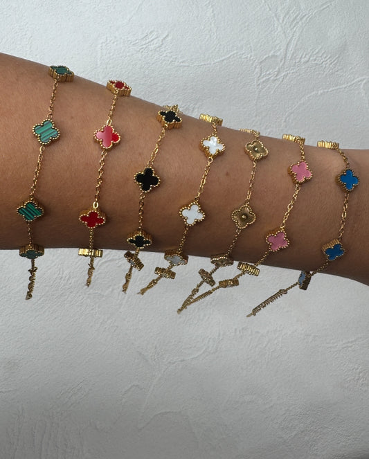 Mini Leaf Bracelets - Gold