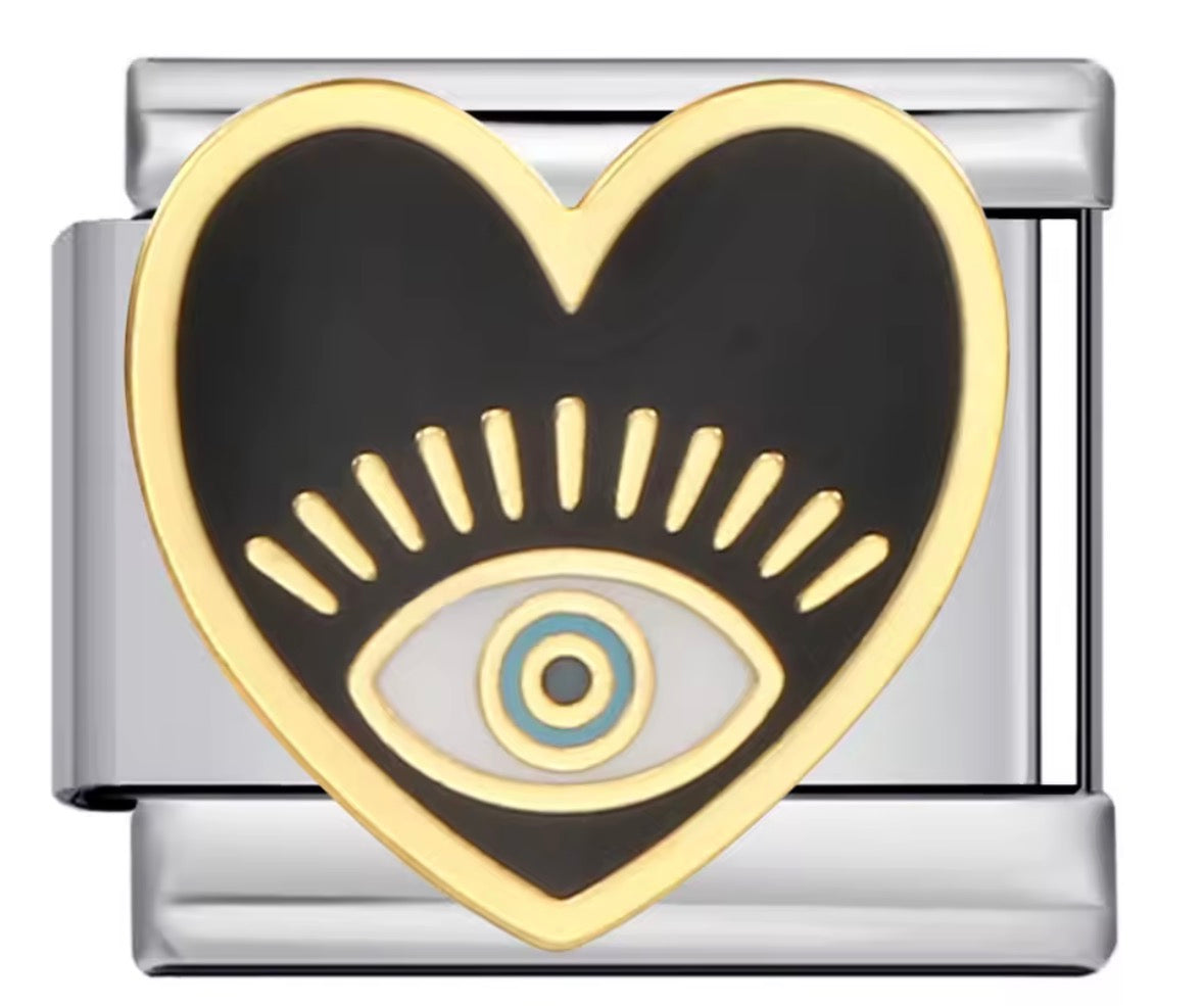 BLACK HEART - SILVER
