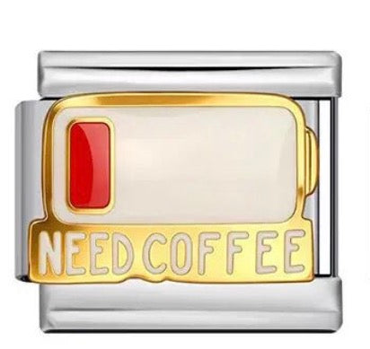NEED COFFEE - SILVER