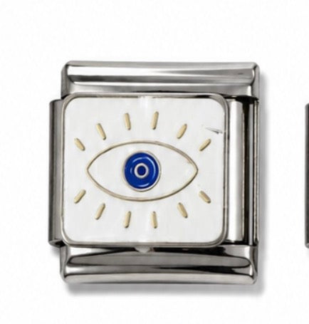 EVIL EYE DRAWING - SILVER