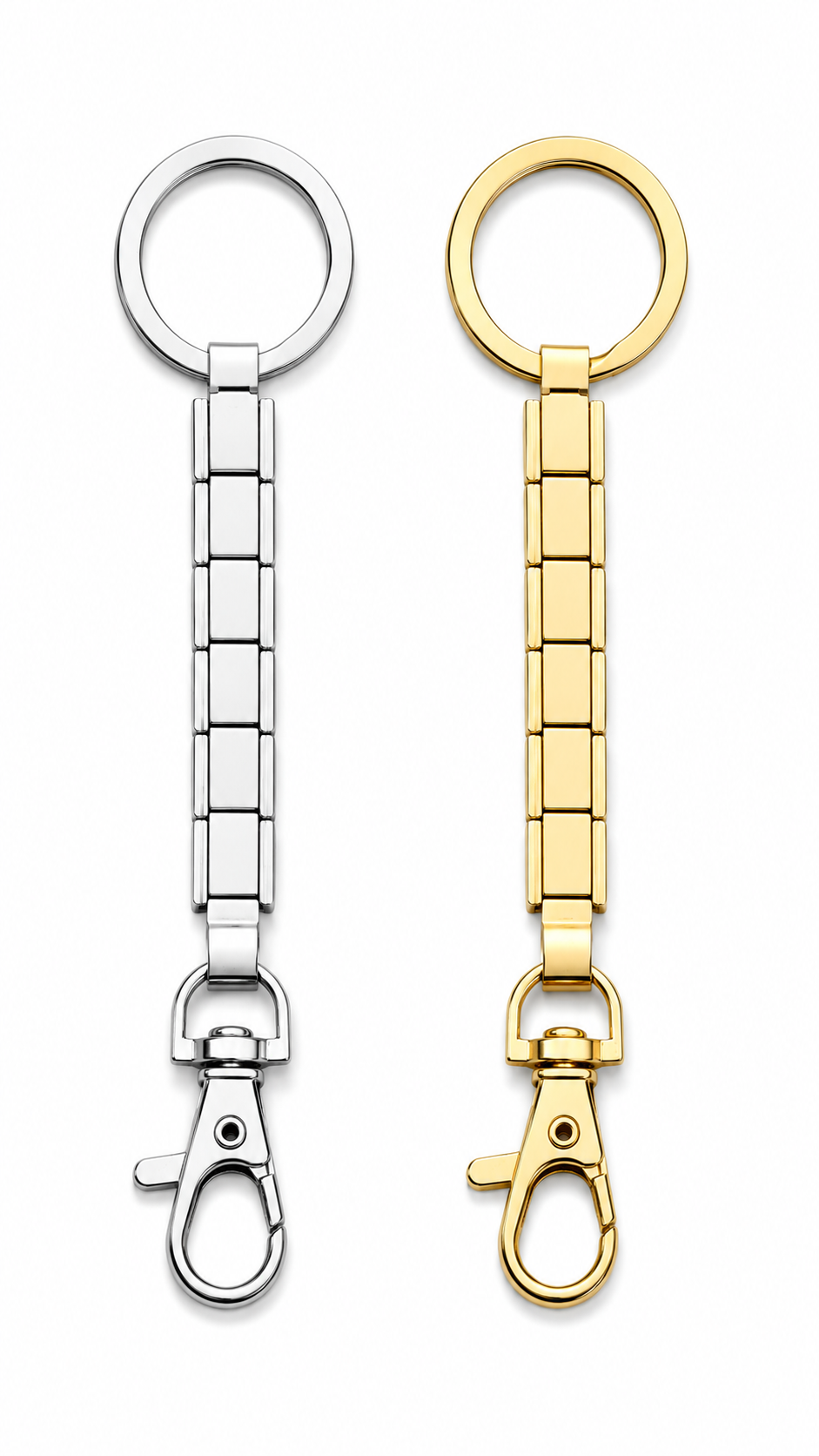 Italian Linked Keyring - Gold or Silver