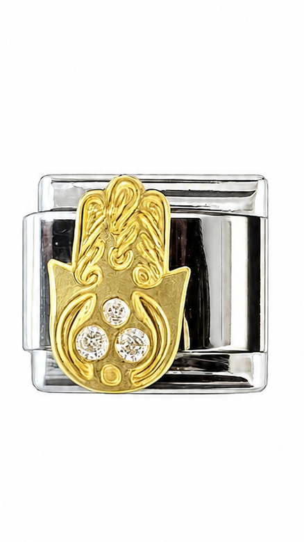 GOLD HAMSA - SILVER