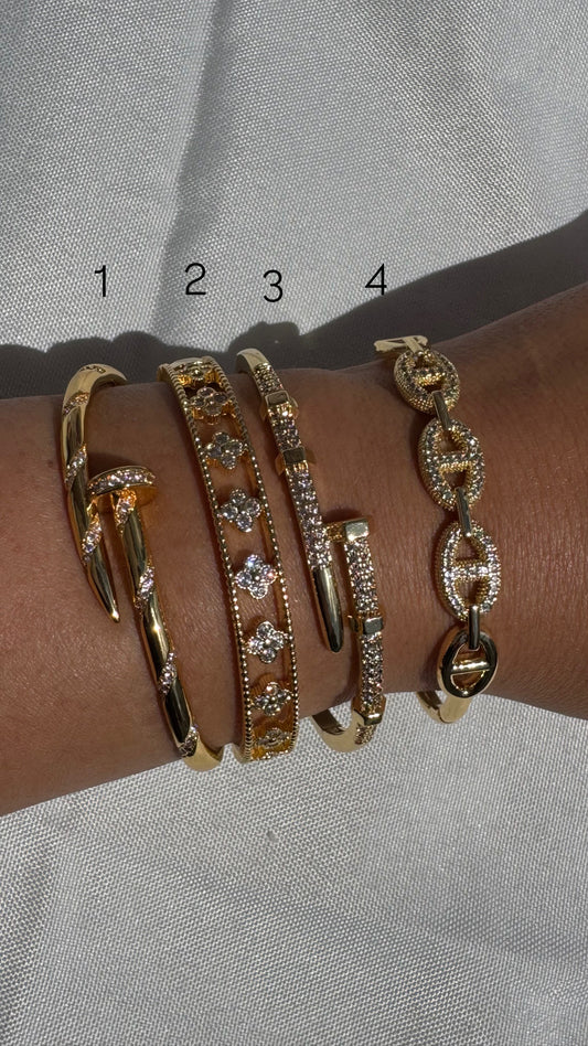 Diamond Bangles - 4 options