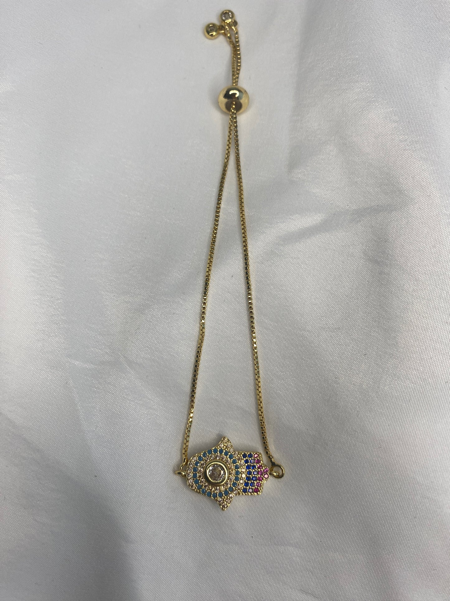 Hamza Evil Eye Adjustable Bracelet