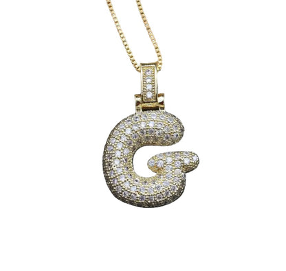 Balloon Initial Letter Necklace