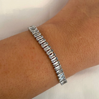 Diamond Tennis Bracelet in Silver