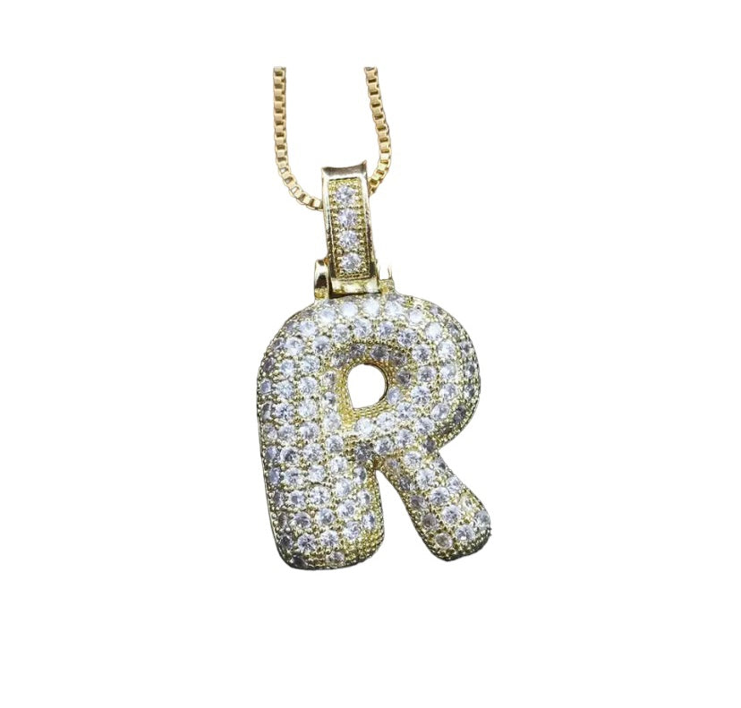 Balloon Initial Letter Necklace