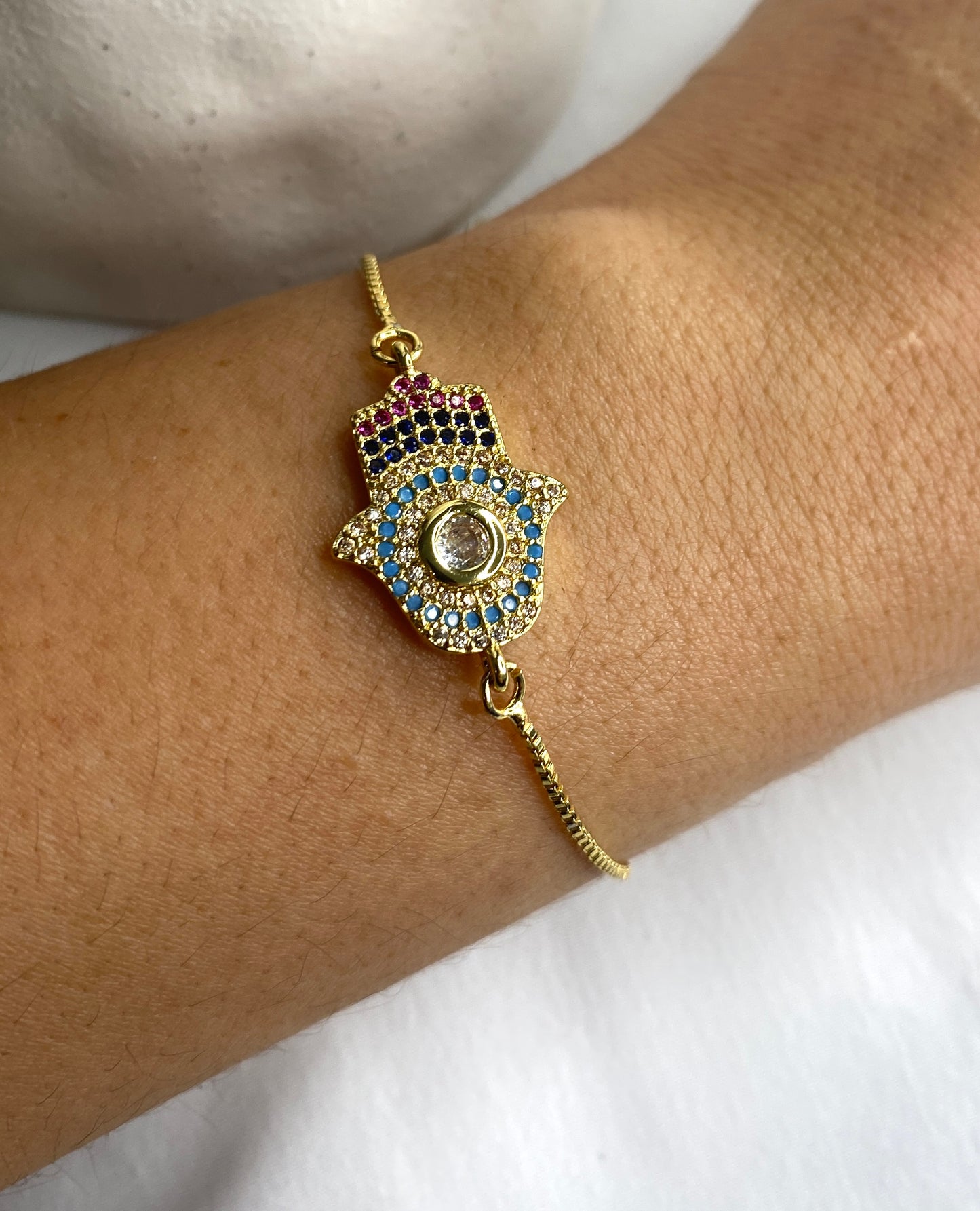 Hamza Evil Eye Adjustable Bracelet